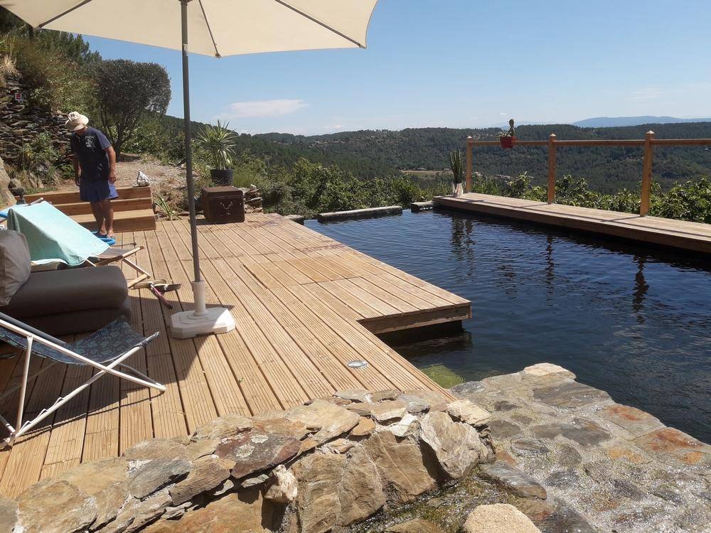 Piscine dans les Monts d'Ardèche - Piscine Naturelle du Bruel