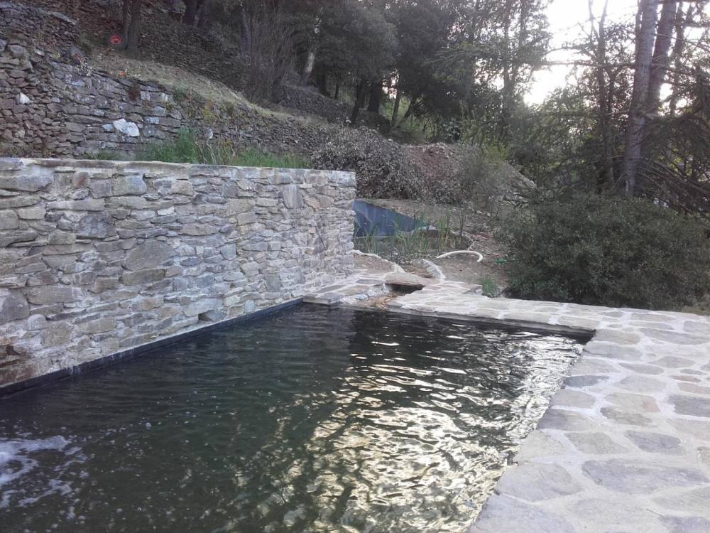 Piscine naturelle sur des faîsses - Piscine Naturelle du Bruel
