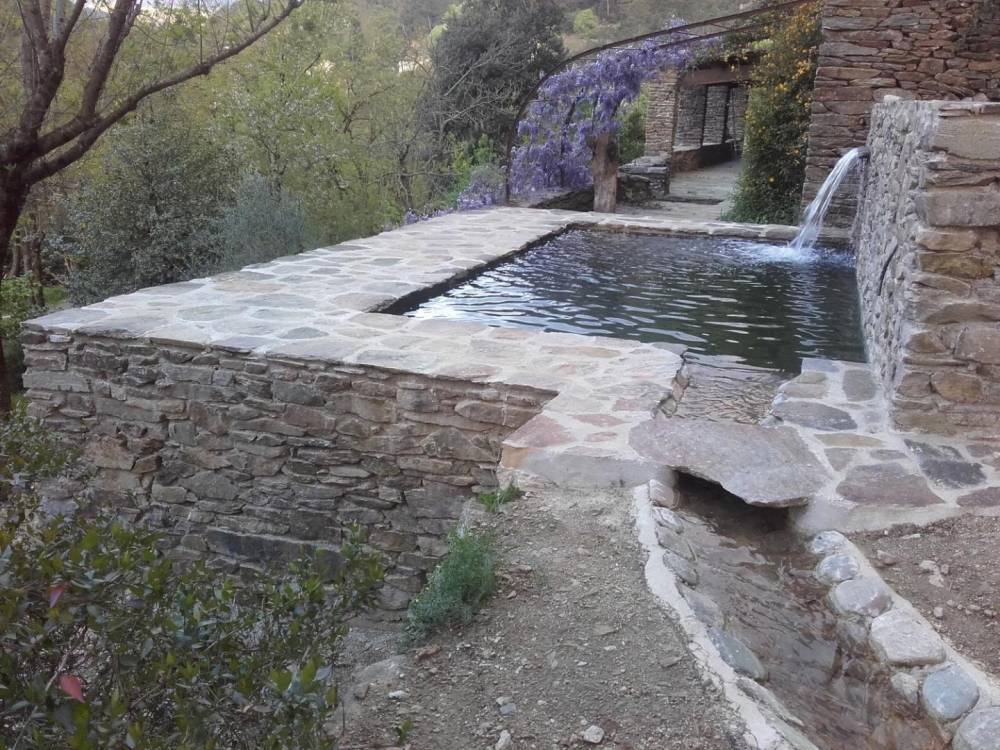 Piscine naturelle sur des faîsses - Piscine Naturelle du Bruel