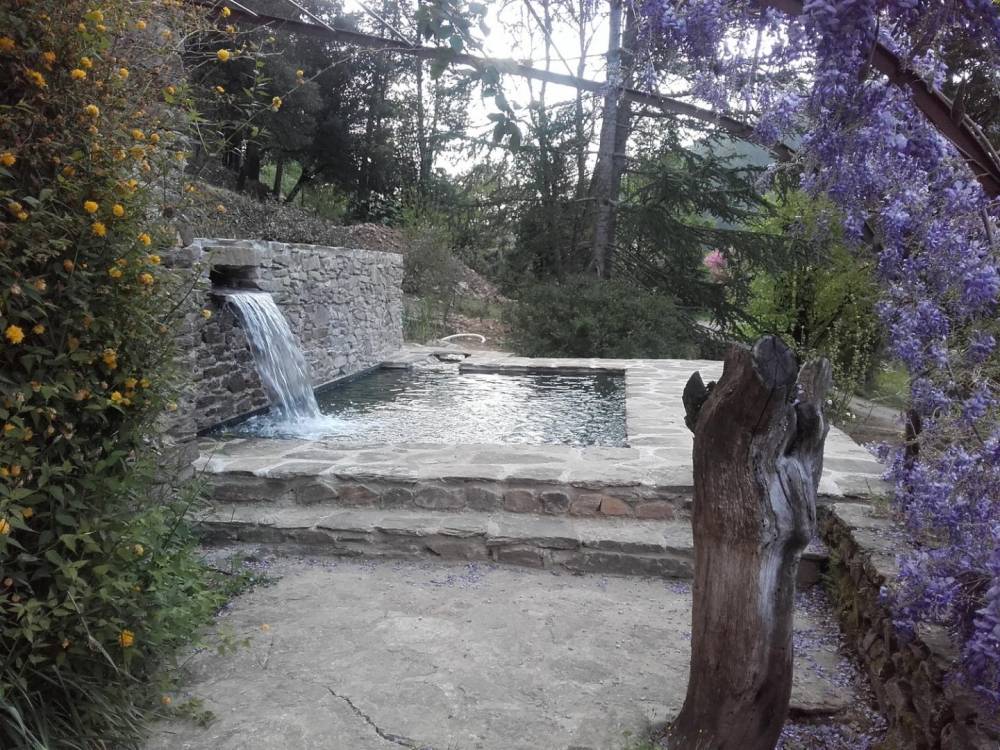 Piscine naturelle sur des faîsses - Piscine Naturelle du Bruel