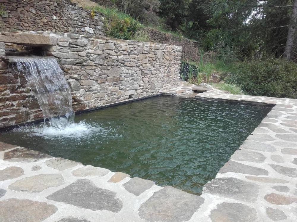 Piscine naturelle sur des faîsses - Piscine Naturelle du Bruel
