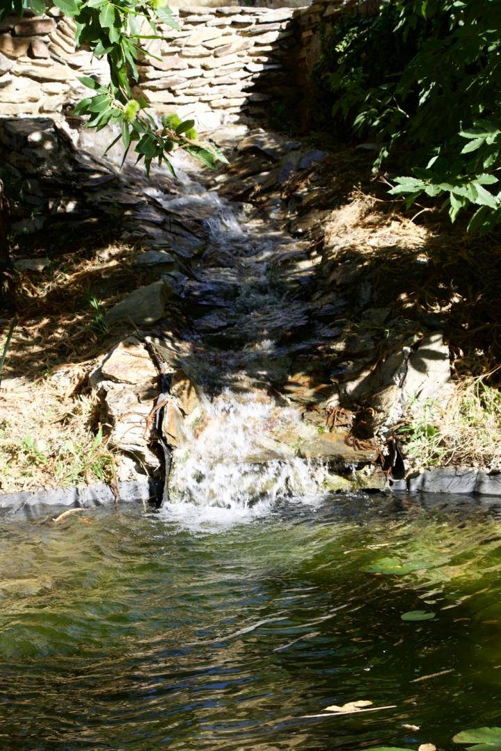 Piscine avec des murs en pierres en Cévennes - Piscine Naturelle du Bruel