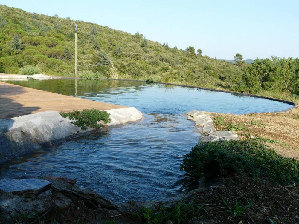 Bassin de Baignade de 10m x 5m en Cévennes - Piscine Naturelle du Bruel