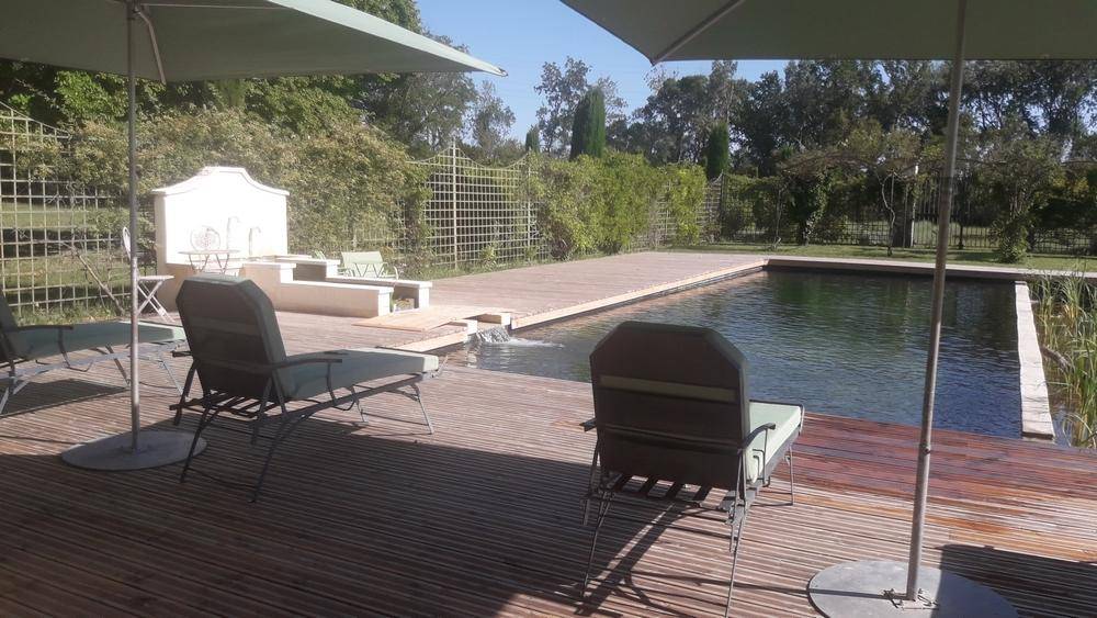 Grande piscine des années 60 transformée en piscine naturelle - Piscine Naturelle du Bruel